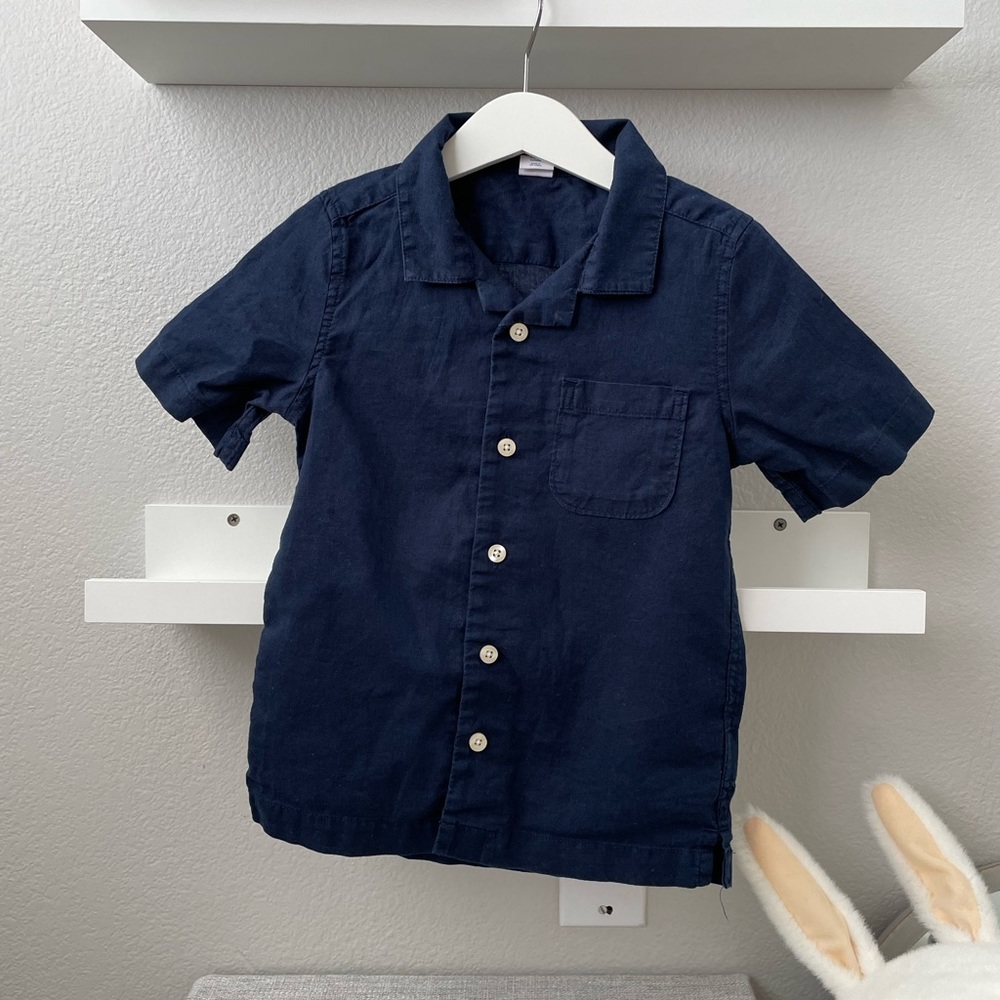 Babygap Boys Linen Button Down Shirt